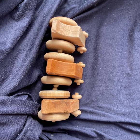 Montessori Bundle:3 Big Wheel Little Wheel by LOCKWOOD wooden push car toy - Picture 10 of 11